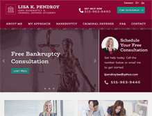Tablet Screenshot of bankruptcydesmoinesiowa.com